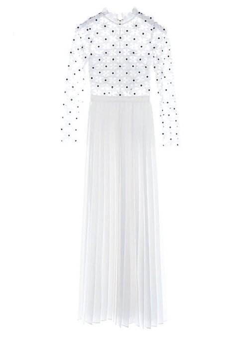 Falten Häkelhochzeitskleid