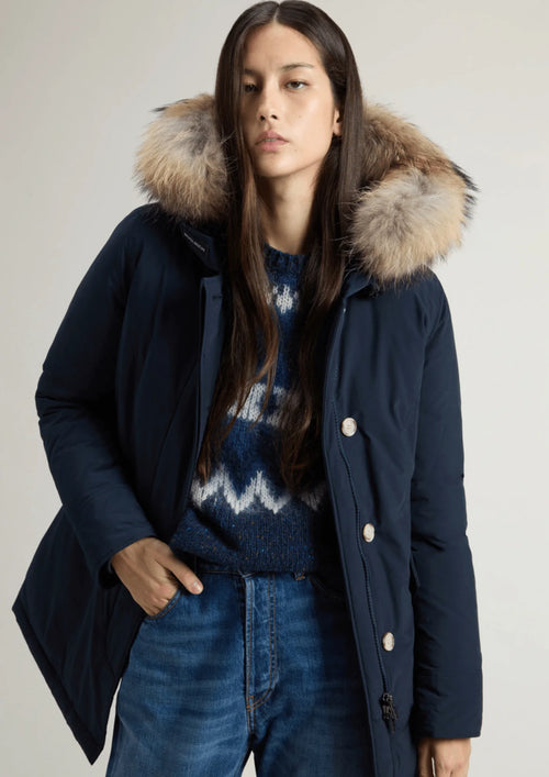 PARKA BLEU MELTON