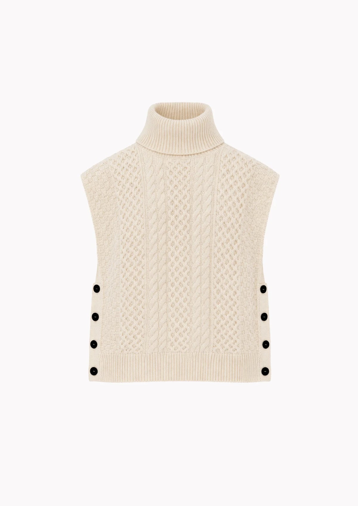 OFF WHITE SLEEVELESS SWEATER