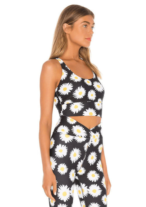 SCHWARZES DAISY-TOP