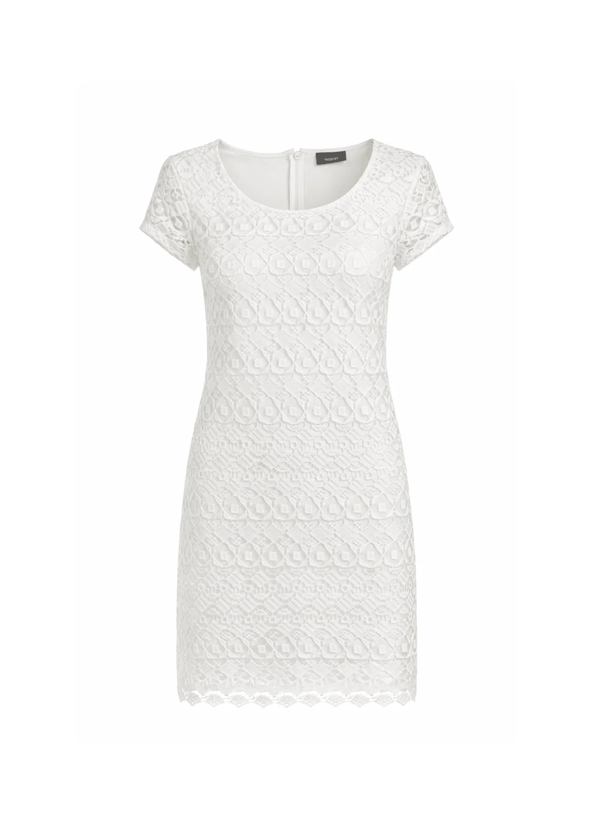 WHITE LACE MINI DRESS
