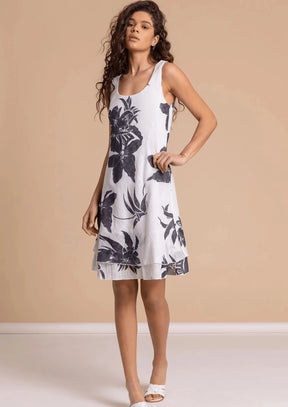 FLORAL LAYERED DRESS