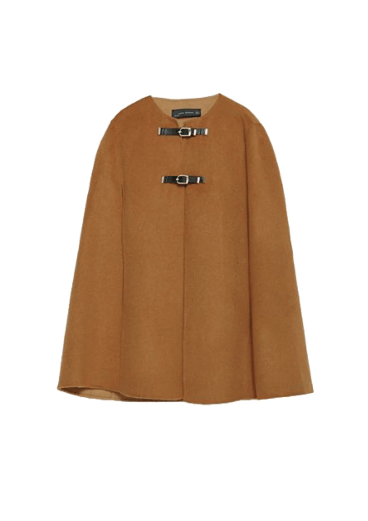 Camel Wool Cape Poncho - Zara I Rent or Buy now – codressing