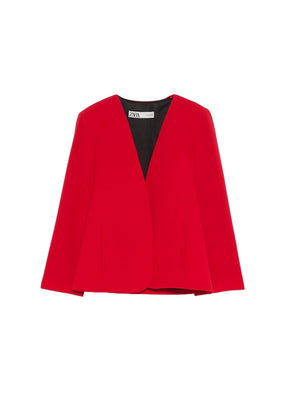 RED CAPE BLAZER