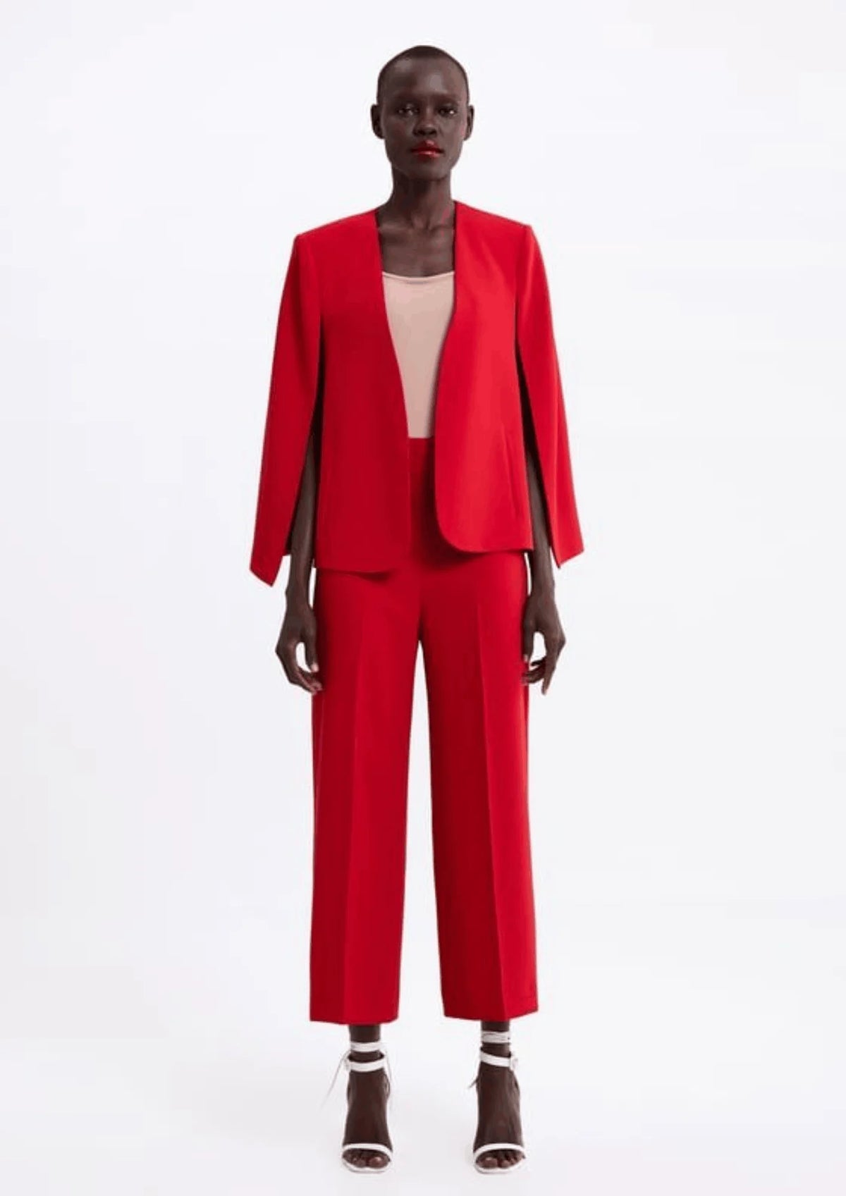 RED CAPE BLAZER