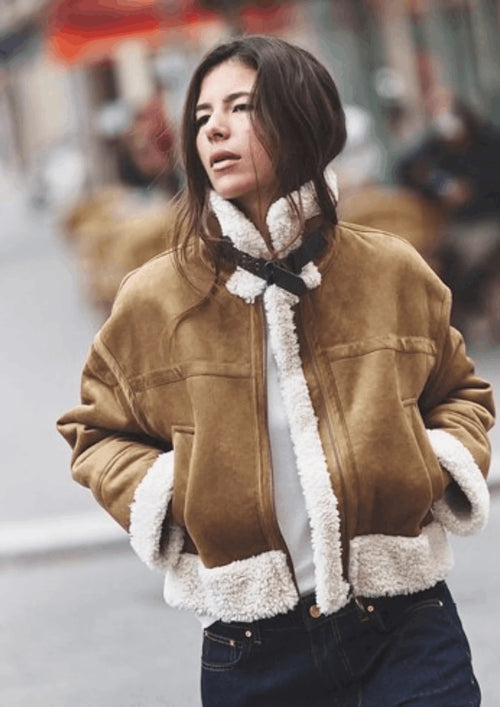 BROWN SUEDE JACKET
