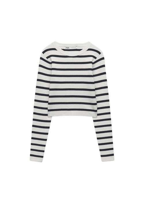 PULL CÔTELÉ RAYÉ