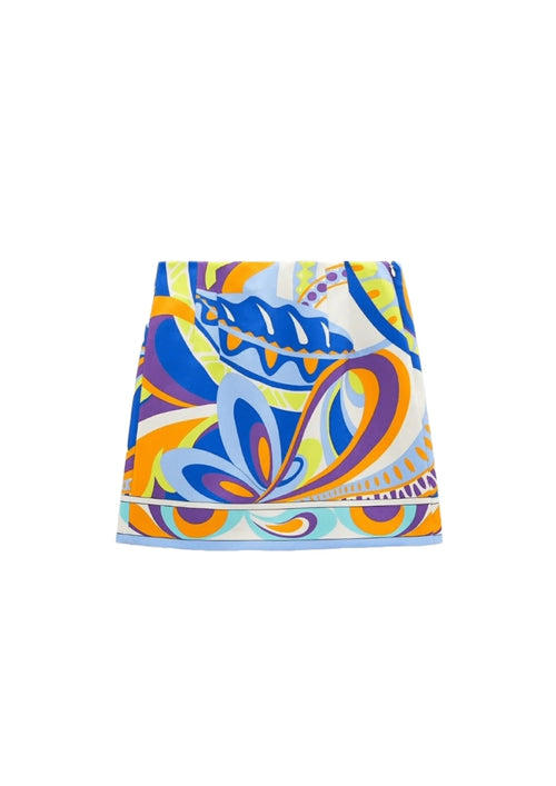 MULTICOLORED PRINTED SKIRT
