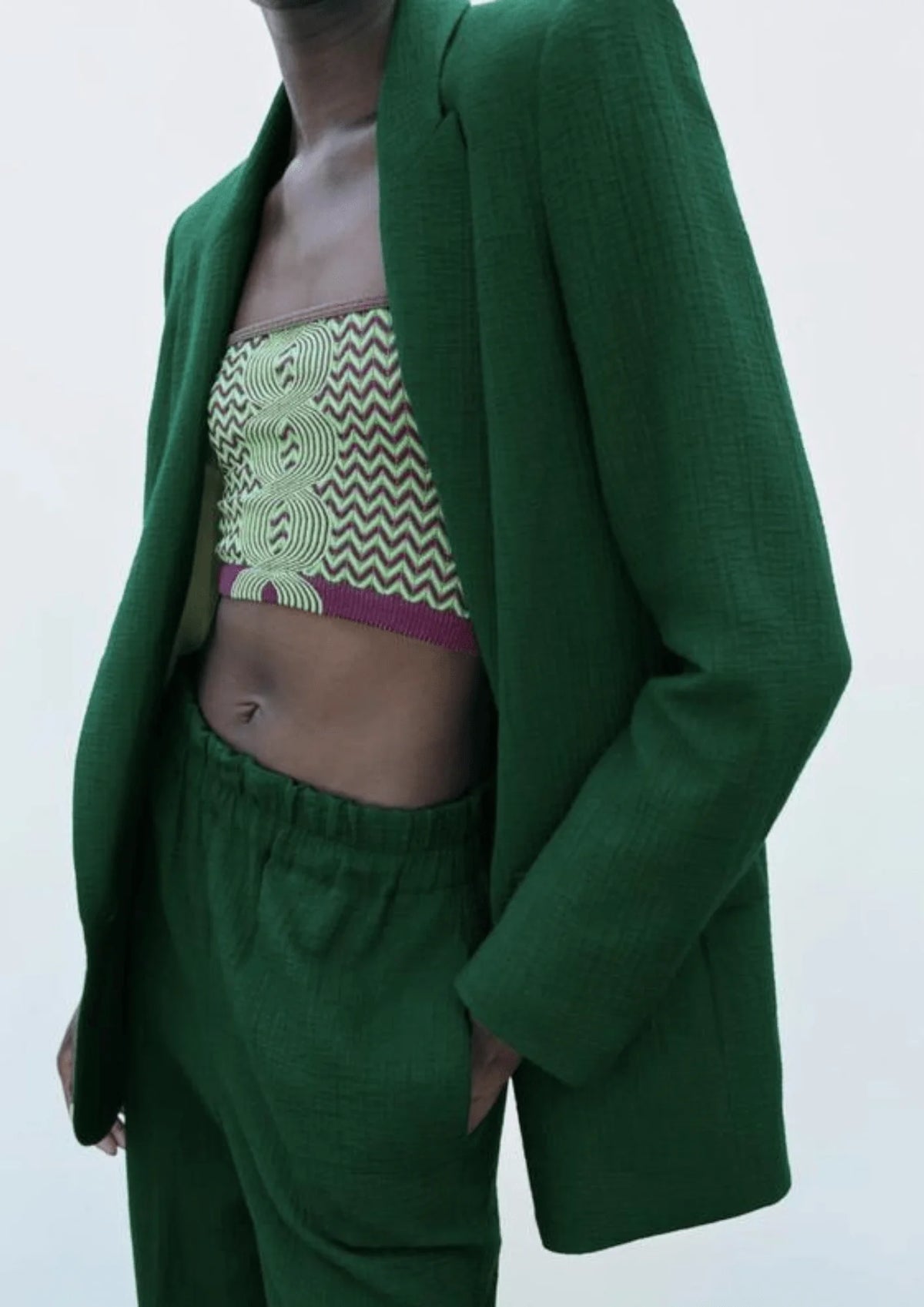BLAZER VERT RUSTIQUE