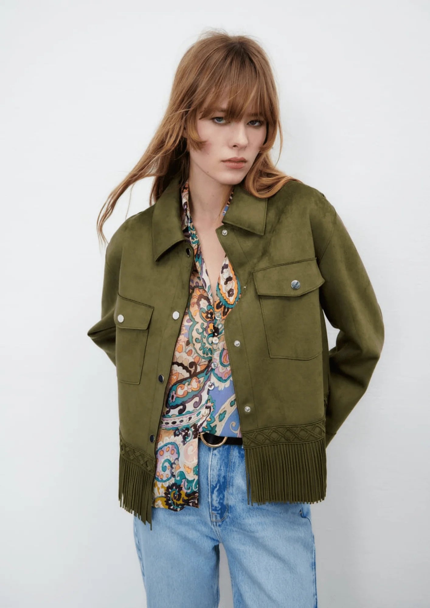 GREEN OVERSIZED JACKET