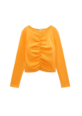 ORANGE LONG-SLEEVED TOP