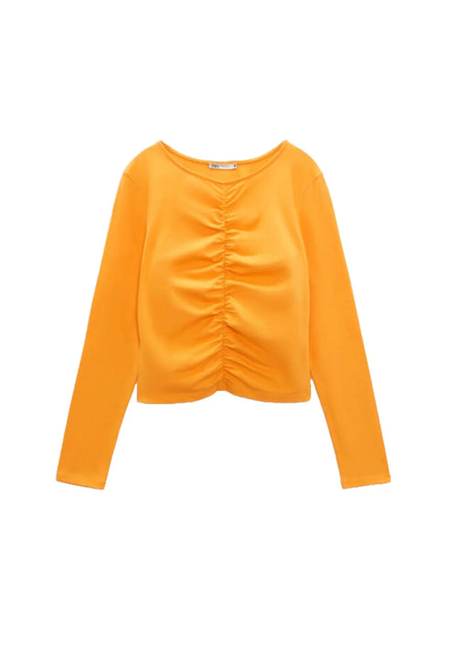 ORANGE LONG-SLEEVED TOP