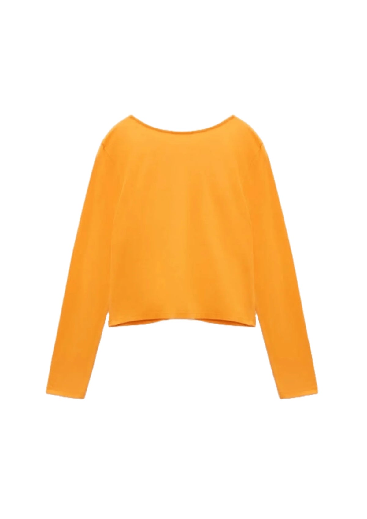 ORANGE LONG-SLEEVED TOP
