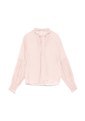 LIGHT PINK BLOUSE WITH BOW