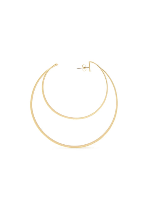 ENAMELED GOLDEN EARRINGS