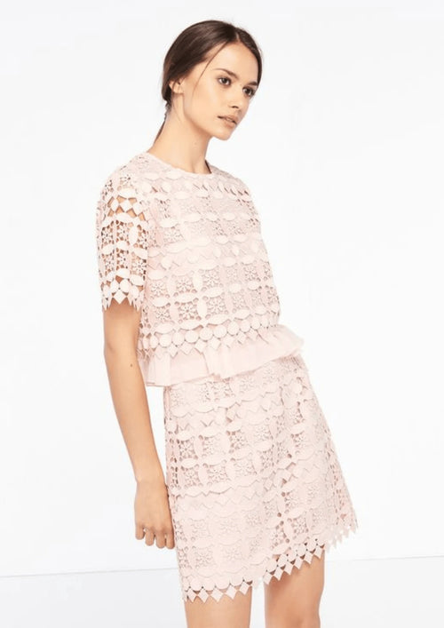 PASTEL PINK MINI SKIRT