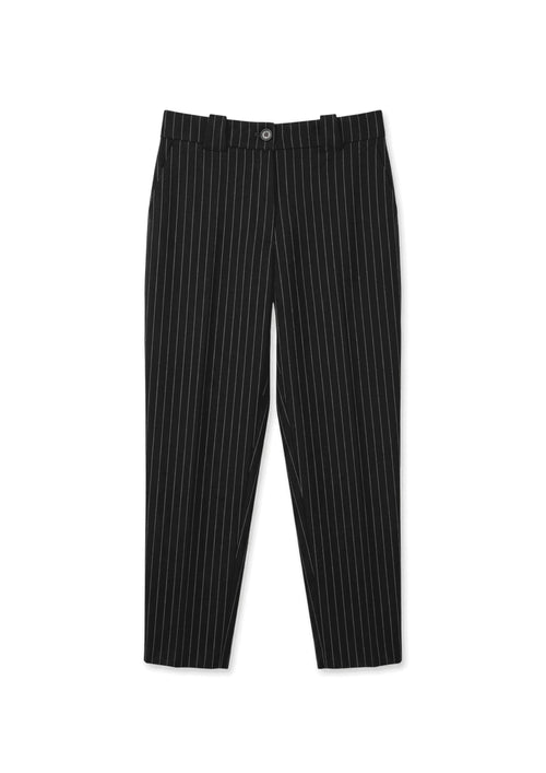 BLACK STRIPED NANETTE PANTS