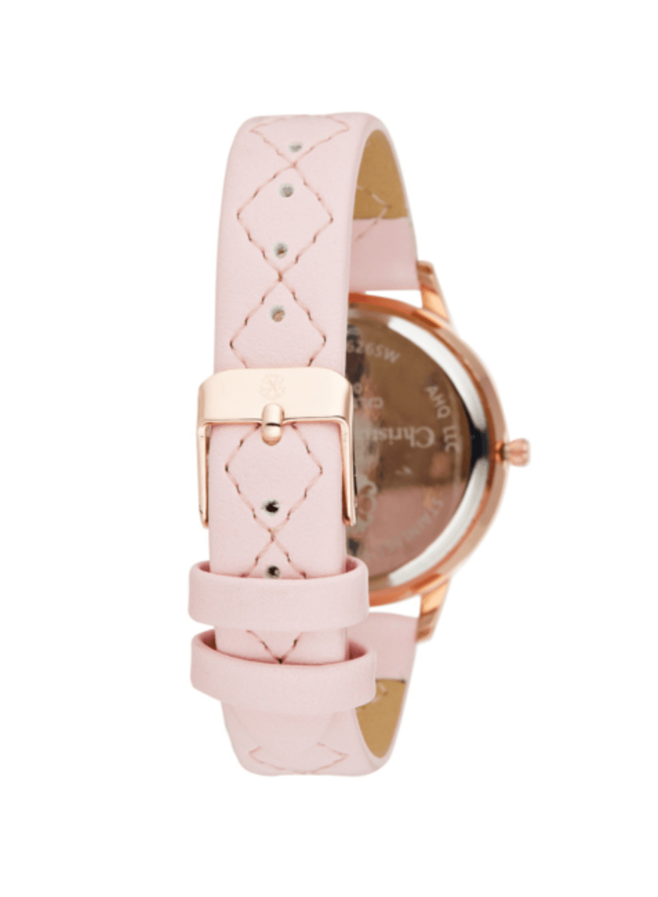 LEATHER QUARTZ WATCH - PINK AND GOLD - codressing