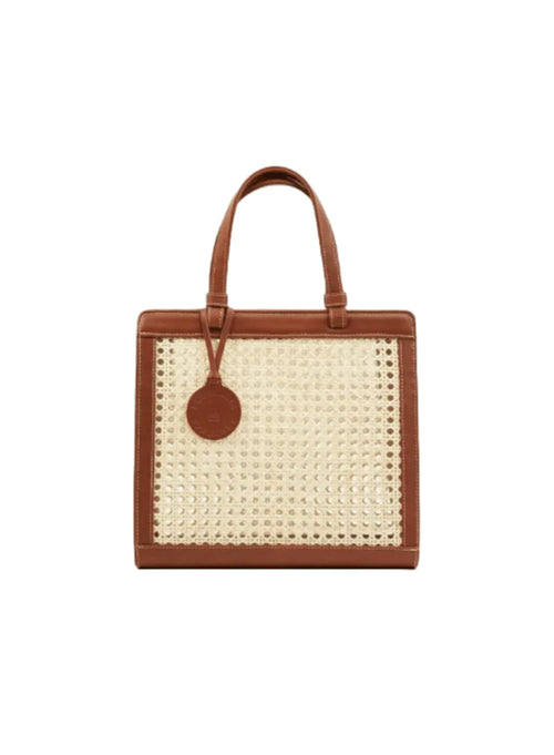 BROWN CHAÎSE CARRÉ HANDBAG