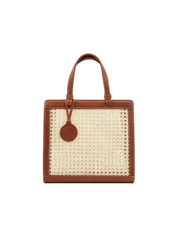 BROWN CHAÎSE CARRÉ HANDBAG