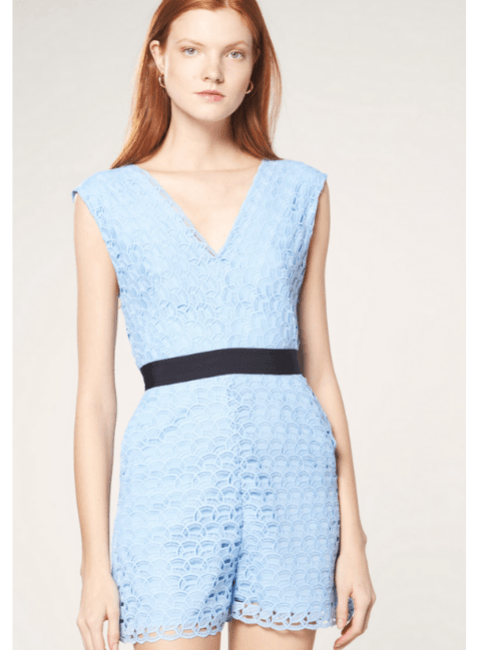 LACE PLAYSUIT - BLUE SKY - codressing