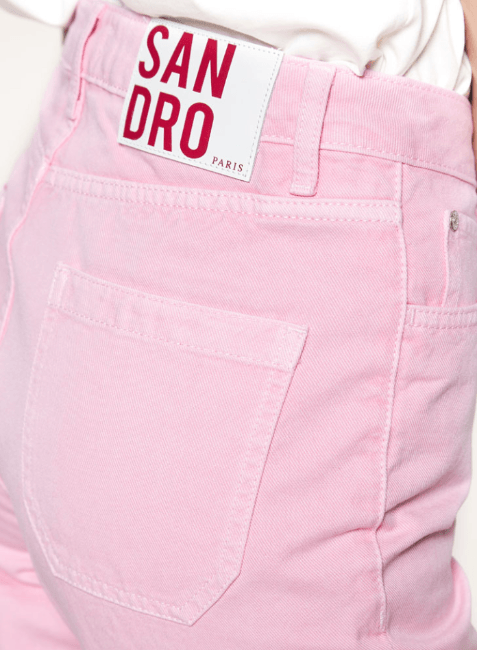 LIGHT PINK STRAIGHT JEANS - codressing