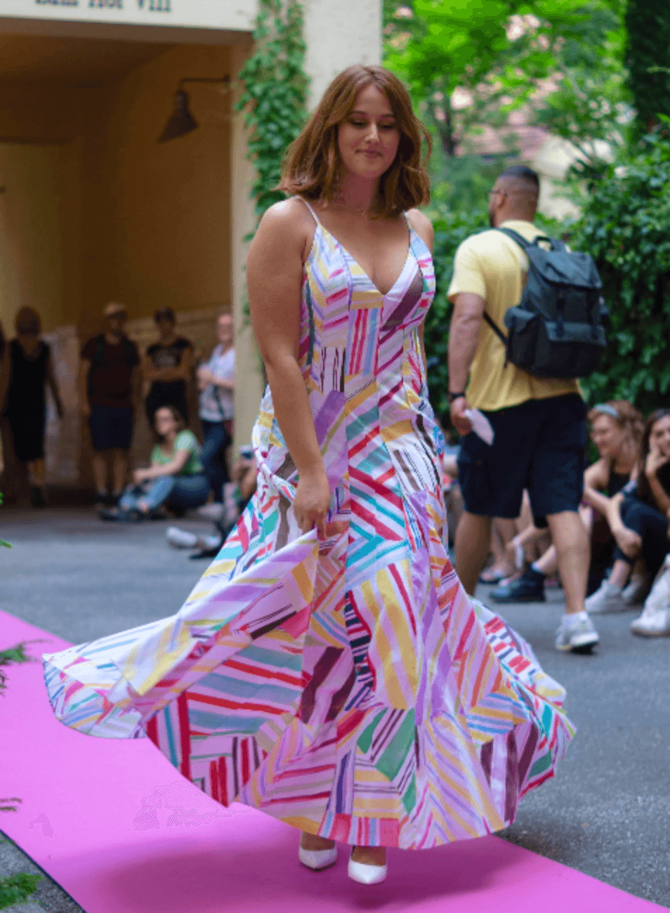 MULTICOLORED PRINTED MAXI DRESS - codressing