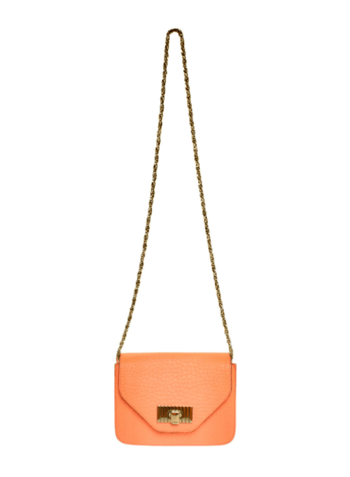 Orangefarbene Umhängetasche