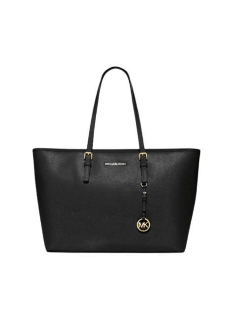 Schwarze Lederhandtasche