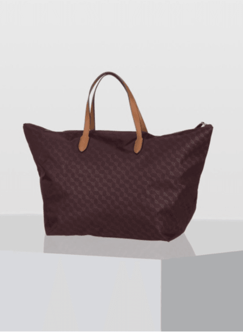 BROWN STRIPED SHOPPING BAG - codressing