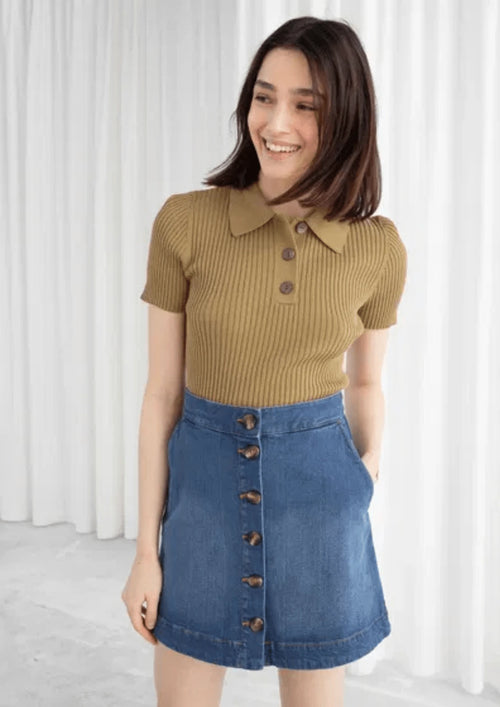 DENIM MINI SKIRT