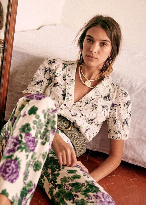 ANDIE PURPLE BLOSSOM SHIRT