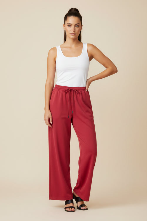 DARK PINK JOGGER TROUSERS