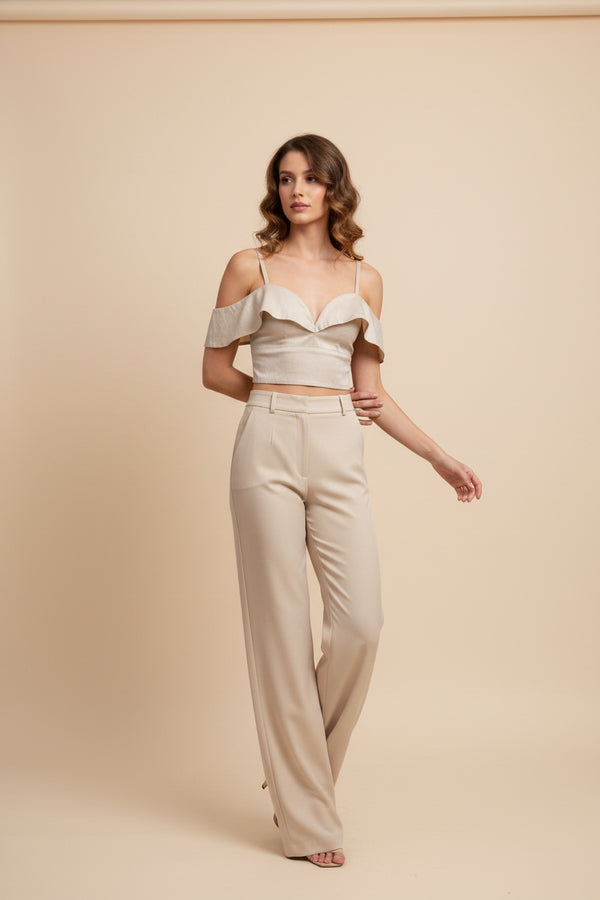 IVORY CROP TOP