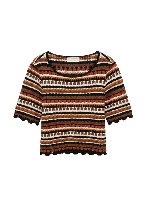 BROWN KNIT PHILIPPINE TOP