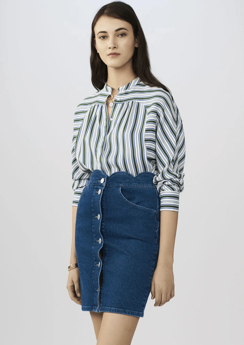 Jeansrock mit Knöpfen