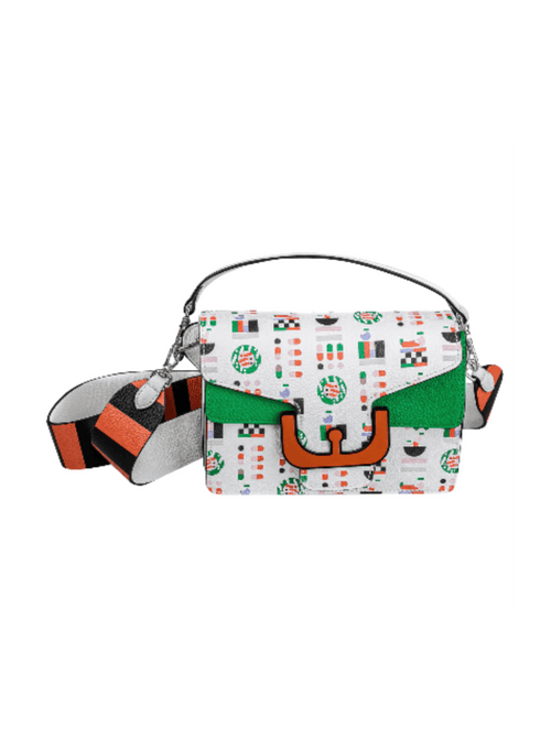 WHITE LEATHER SHOULDER BAG