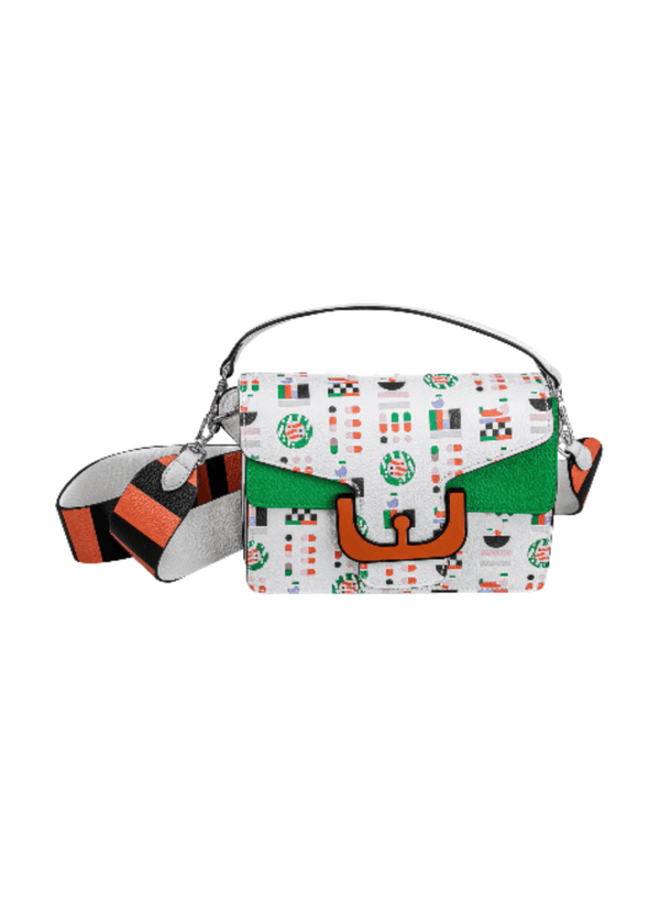 WHITE LEATHER SHOULDER BAG