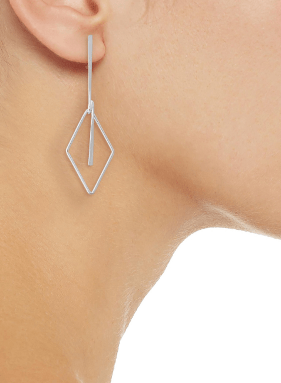 SILVER PLATED EARRINGS WITH PENDANTS - codressing