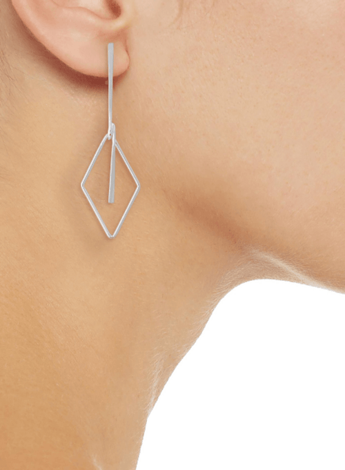 Boucles d'oreilles plaquées avec des pendentifs