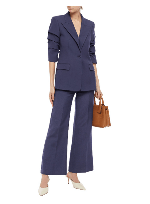 Dunkelblau Crepe Blazer