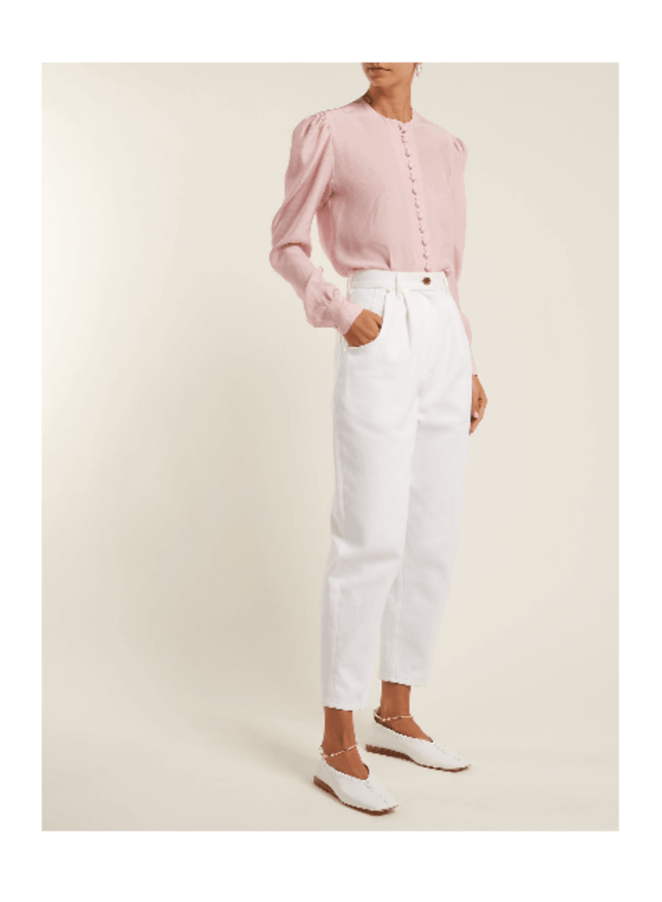 SILK POLKA-DOT BLOUSE