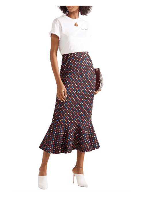 PENCIL POLKA DOTS SKIRT