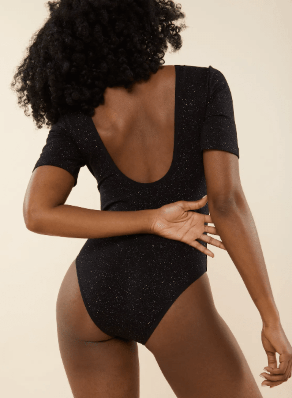 BLACK SEQUINED BODY - codressing