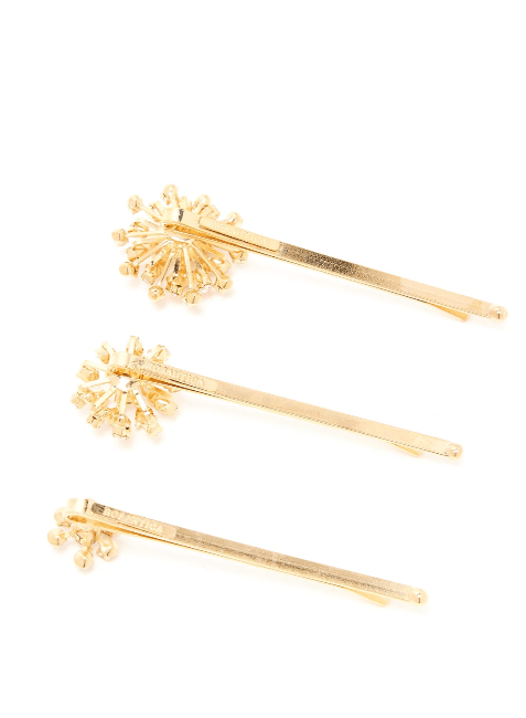 SET OF 3 GOLDEN HAIRCLIPS