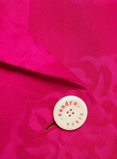 FUCHSIA JACQUARD BLAZER