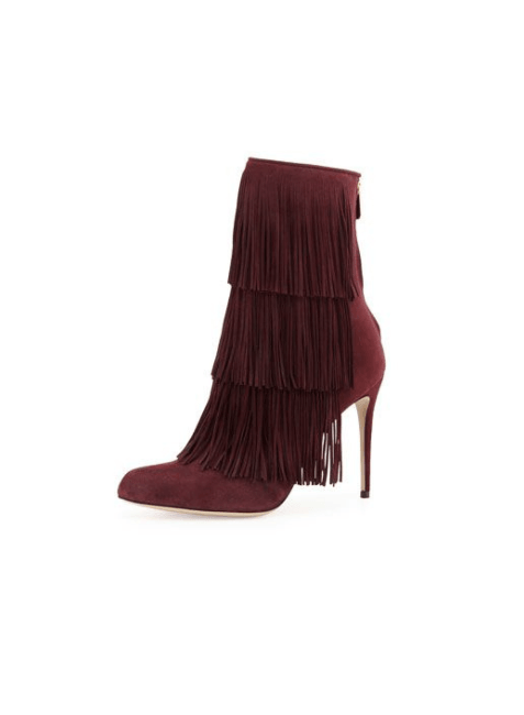 DARK RED TAOS BOOTS