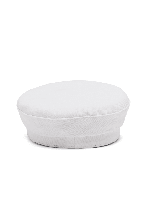 WHITE CANVAS FISHERMAN CAP