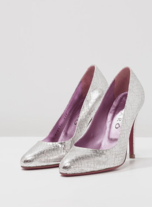 SILVER SHINY METALLIC HIGH HEELS