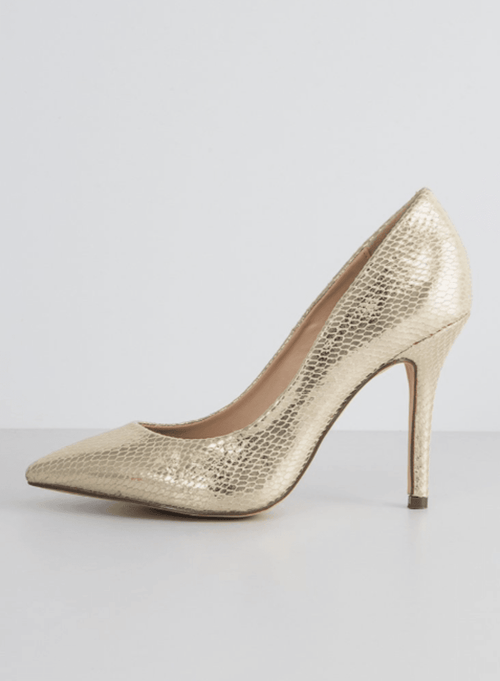 GOLDEN HIGH-HEELED SHOES